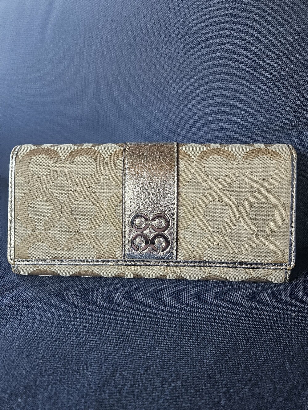 COACH Julia Op Art Flap Wallet (Style No. 44081):
